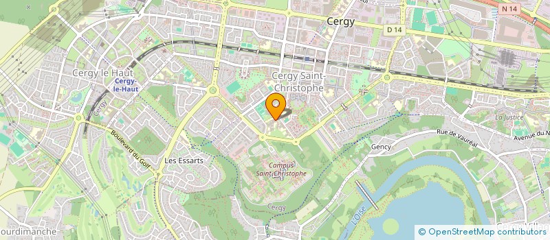 localisation de l'entreprise MAISON DES LYCEENS DU LYCEE GALILEE  CERGY