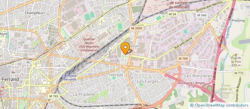 localisation de l'entreprise MAISON DES LYCEENS DU LYCEE GERGOVIE  CLERMONT-FERRAND