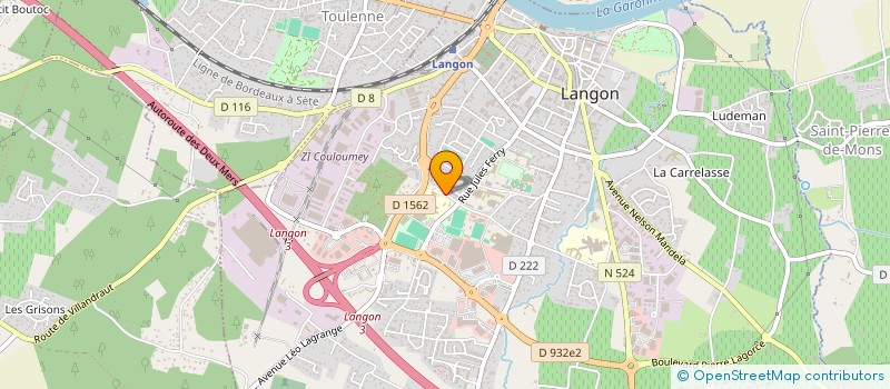 localisation de l'entreprise MAISON DES LYCEENS DU LYCEE JEAN MOULIN (MDL)  LANGON