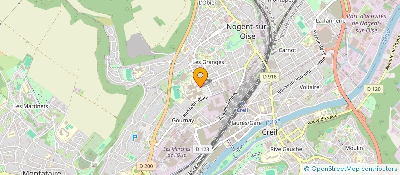 localisation de l'entreprise MAISON DES LYCEENS DU LYCEE MARIE CURIE  NOGENT-SUR-OISE