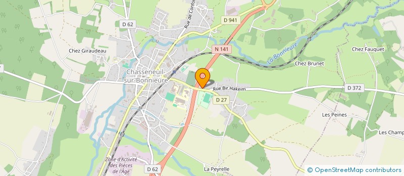 localisation de l'entreprise MAISON DES LYCEENS DU LYCEE PIERRE ANDRE CHABANNE à CHASSENEUIL-SUR-BONNIEURE