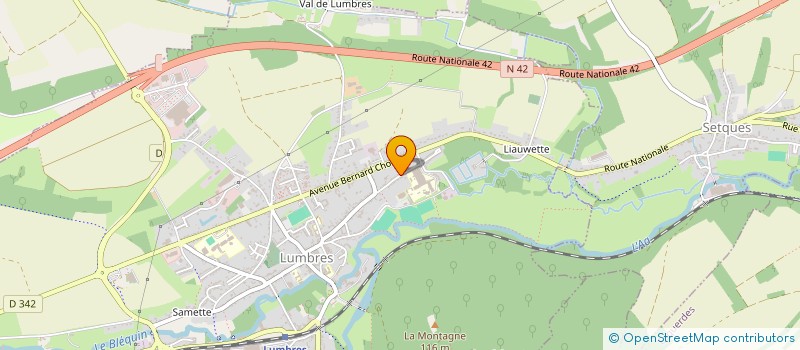 localisation de l'entreprise MAISON DES LYCEENS DU LYCEE PROFESSIONNEL BERNARD CHOCHOY  LUMBRES