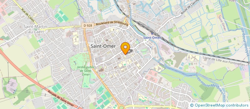 localisation de l'entreprise MAISON DES LYCEENS DU LYCEE PROFESSIONNEL JACQUES DURAND DE ST OMER  SAINT-OMER