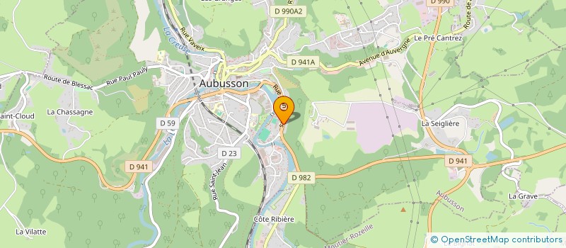 localisation de l'entreprise MAISON DES LYCEENS DU LYCEE PROFESSIONNEL JEAN JAURES à AUBUSSON
