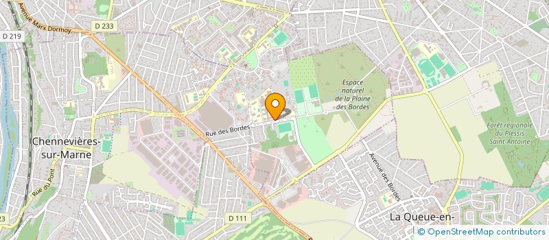 localisation de l'entreprise MAISON DES LYCEENS DU LYCEE SAMUEL DE CHAMPLAIN  CHENNEVIERES-SUR-MARNE