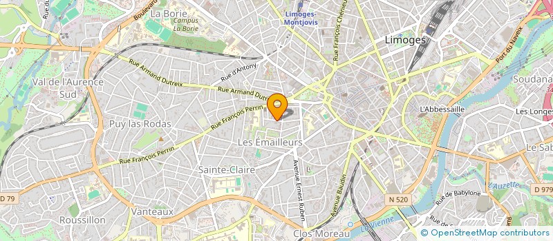 localisation de l'entreprise MAISON DES LYCEENS DU LYCEE TURGOT à LIMOGES