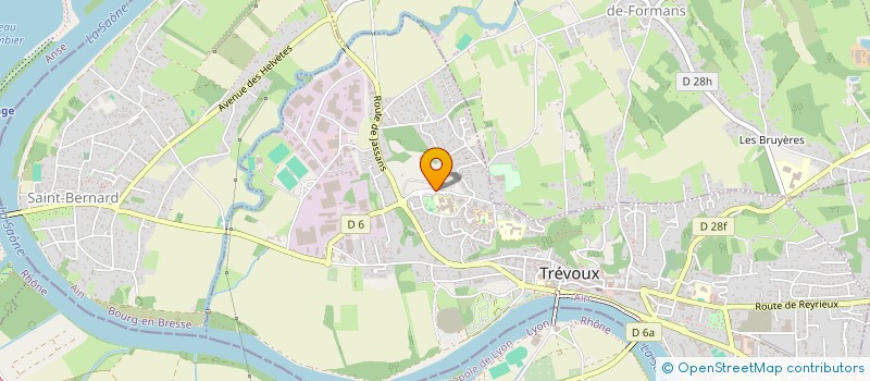 localisation de l'entreprise MAISON DES LYCEENS DU VAL DE SAONE à TREVOUX