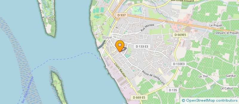 localisation de l'entreprise MAISON DES LYCEENS JAUFRE RUDEL à BLAYE