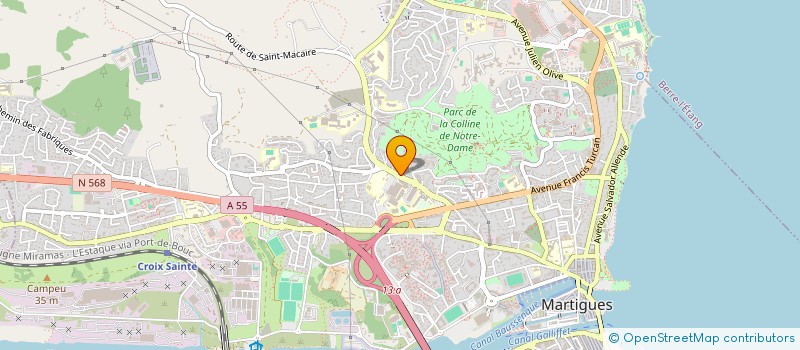 localisation de l'entreprise MAISON DES LYCEENS LYCEE JEAN LURCAT MARTIGUES  MARTIGUES