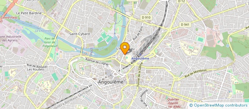 localisation de l'entreprise MAISON DES LYCEENS LYCEE PROFESSIONNEL SAINTE MARTHE CHAVAGNES à ANGOULEME
