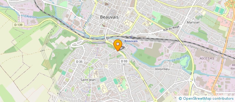 localisation de l'entreprise MAISON DES LYCEENS (M.D.L.)  BEAUVAIS