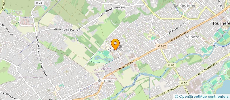 localisation de l'entreprise MAISON DES LYCEENS (MDL) DU LPO FRANCOISE DE TOURNEFEUILLE  TOURNEFEUILLE