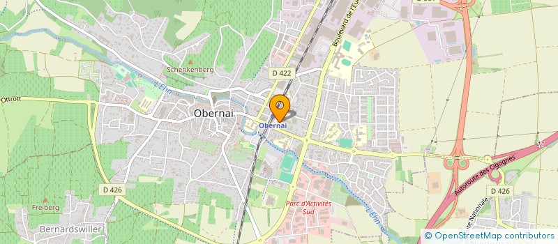 localisation de l'entreprise MAISON  DES LYCEENS(MDL)DU LYCEE DES METIERS PAUL EMILE VICTOR  OBERNAI