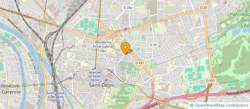 localisation de l'entreprise MAISON DES LYCEENS PAUL ELUARD à SAINT-DENIS