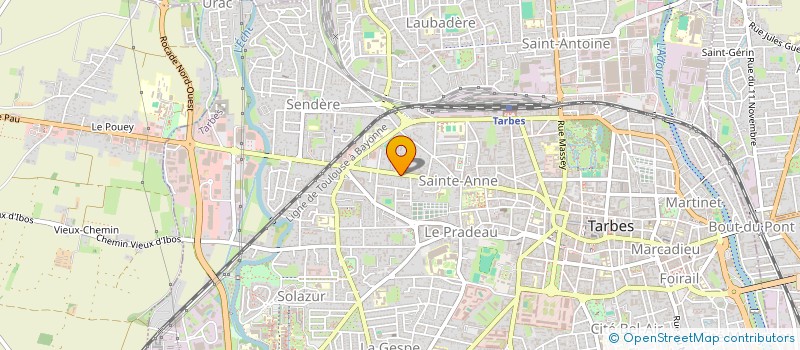 localisation de l'entreprise MAISON DES LYS - PRESTATIONS DE SERVICES A DOMICILE  TARBES