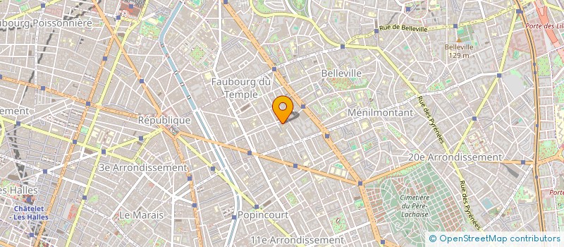 localisation de l'entreprise MAISON DES METALLOS  PARIS