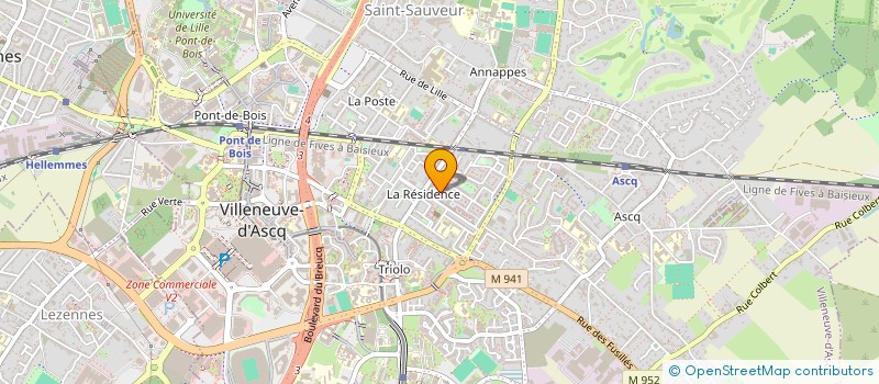localisation de l'entreprise MAISON DES PAINS  VILLENEUVE-D'ASCQ
