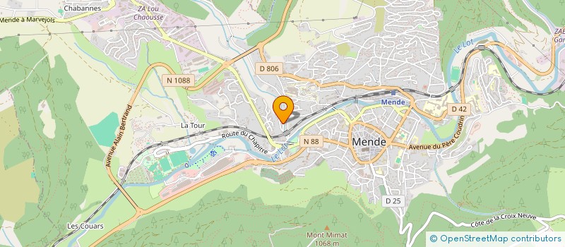 localisation de l'entreprise MAISON DES PARENTS ET DES EDUCATEURS 48 à MENDE