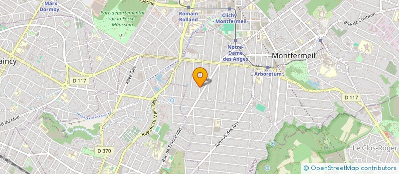 localisation de l'entreprise MAISON DES PNEUS  MONTFERMEIL