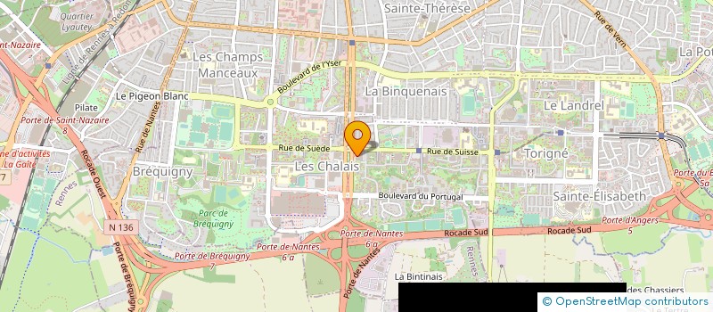 localisation de l'entreprise MAISON DES PROFESSIONS LIBERALES DU GRAND OUEST à RENNES