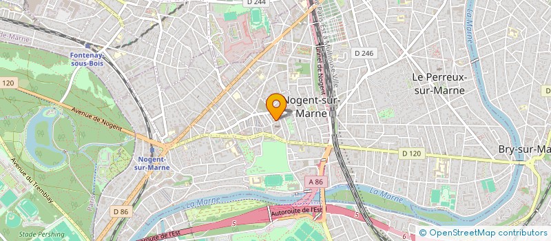 localisation de l'entreprise MAISON DES SAVEURS  NOGENT-SUR-MARNE