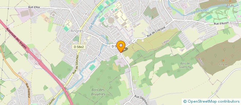 localisation de l'entreprise MAISON DES SERVICES DE LA GOHELLE à ANGRES