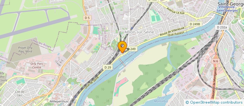 localisation de l'entreprise MAISON DES SOLIDARITES ETUDIANTES (MDSE)  ABLON-SUR-SEINE