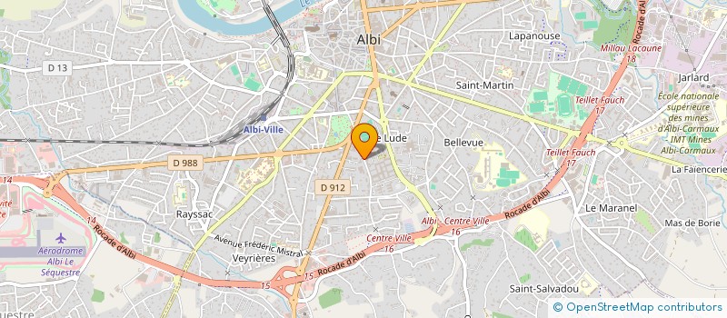 localisation de l'entreprise MAISON DES SOURDS D'ALBI à ALBI