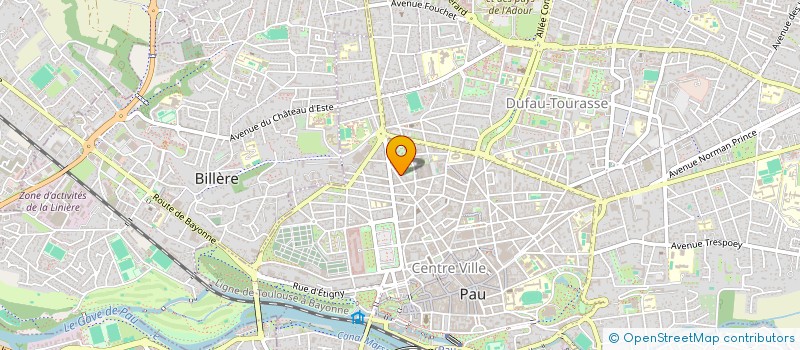 localisation de l'entreprise MAISON DES SOURDS DU SUD-OUEST à PAU