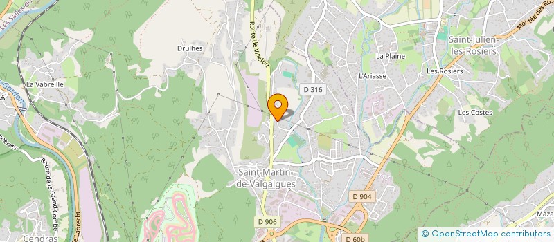 localisation de l'entreprise MAISON DES TISSUS  SAINT-MARTIN-DE-VALGALGUES