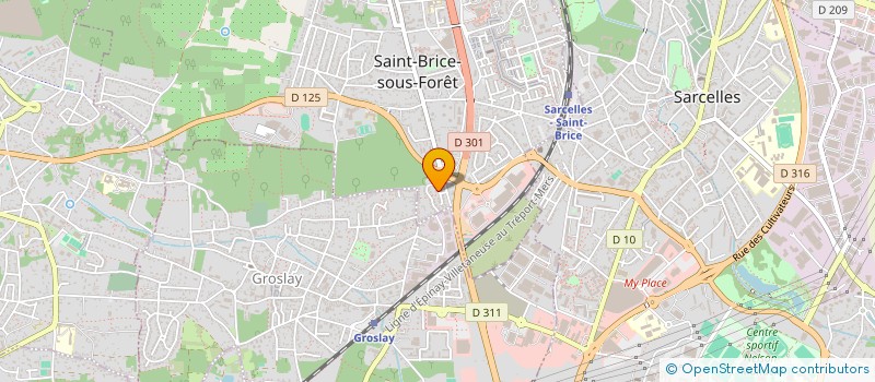 localisation de l'entreprise MAISON DES VERGERS à SAINT-BRICE-SOUS-FORET