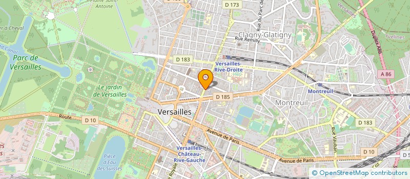 localisation de l'entreprise MAISON DESVAUX à VERSAILLES