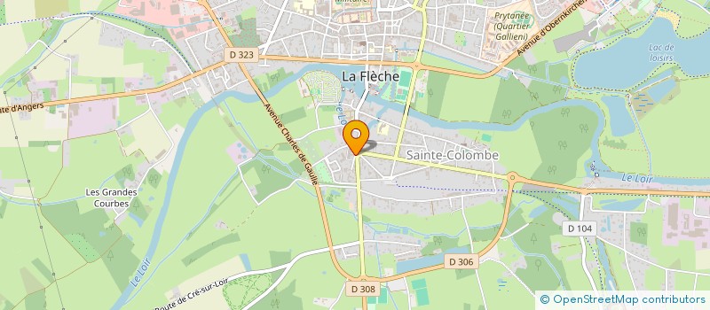 localisation de l'entreprise MAISON DEVILLIERS  LA FLECHE