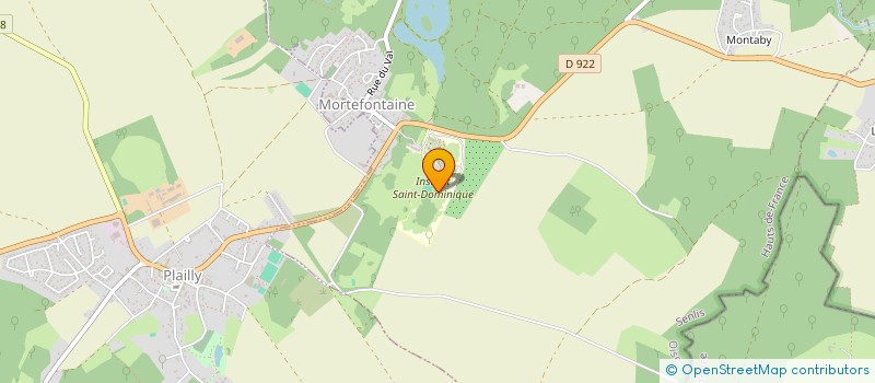 localisation de l'entreprise MAISON DOMINICAINE D'ACCUEIL REFLEXION  MORTEFONTAINE