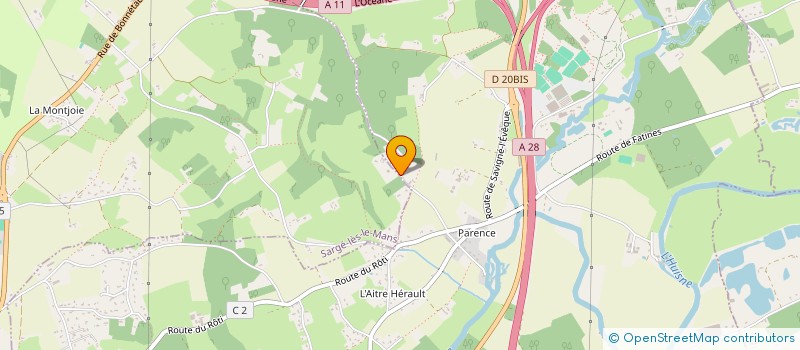 localisation de l'entreprise MAISON DORMANS  SARGE-LES-LE-MANS