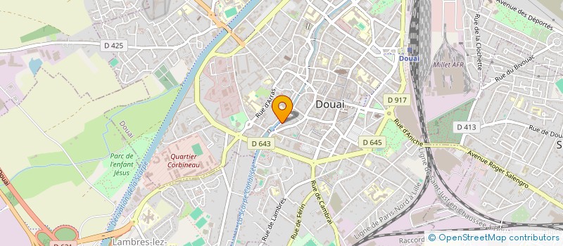 localisation de l'entreprise MAISON DOUAISIENNE DE L EUROPE à DOUAI
