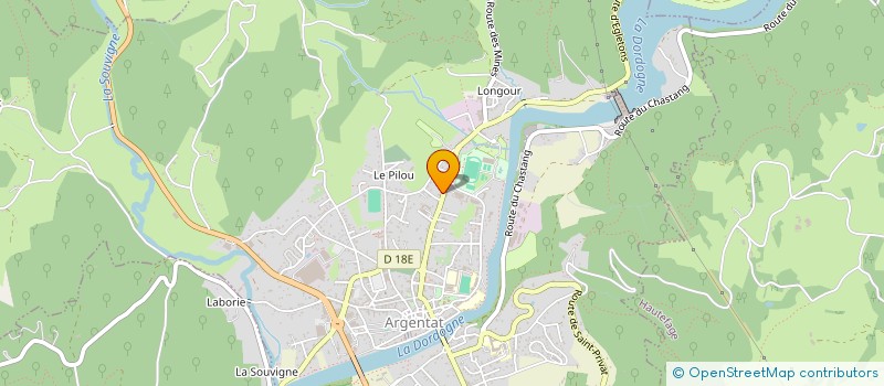 localisation de l'entreprise MAISON DOUCE à ARGENTAT-SUR-DORDOGNE