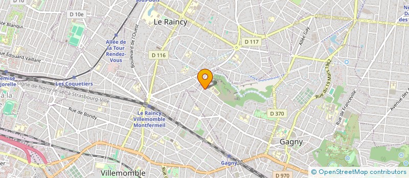 localisation de l'entreprise MAISON DU BIEN ET DE L'HUMANITE  GAGNY