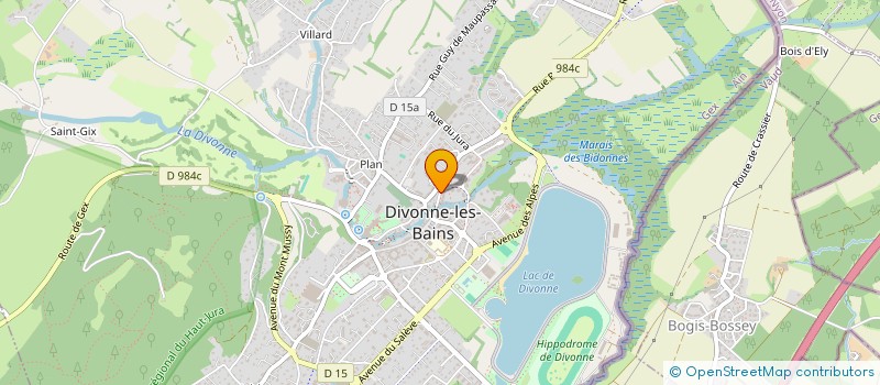 localisation de l'entreprise MAISON DU BIEN ETRE  DIVONNE-LES-BAINS