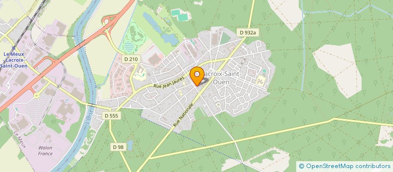 localisation de l'entreprise MAISON DU BOEUF  LACROIX-SAINT-OUEN