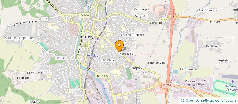 localisation de l'entreprise MAISON DU BONHEUR  PONTIVY