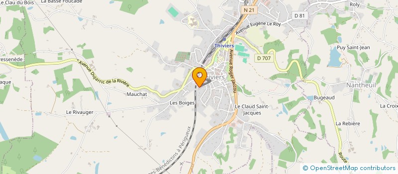 localisation de l'entreprise MAISON DU BRICOLAGE à THIVIERS