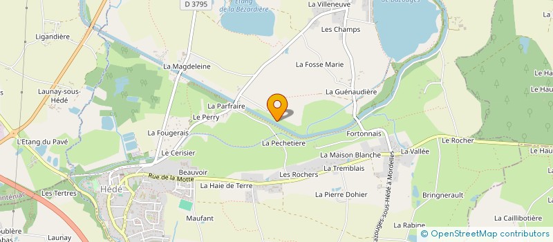 localisation de l'entreprise MAISON DU CANAL RELAIS DES ECLUSES  HEDE-BAZOUGES