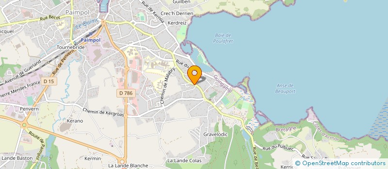 localisation de l'entreprise MAISON DU CARREC  PAIMPOL