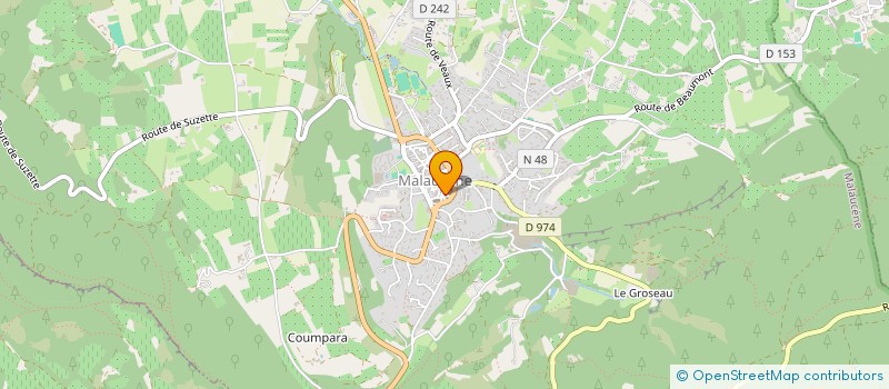 localisation de l'entreprise MAISON DU COACHING à MALAUCENE