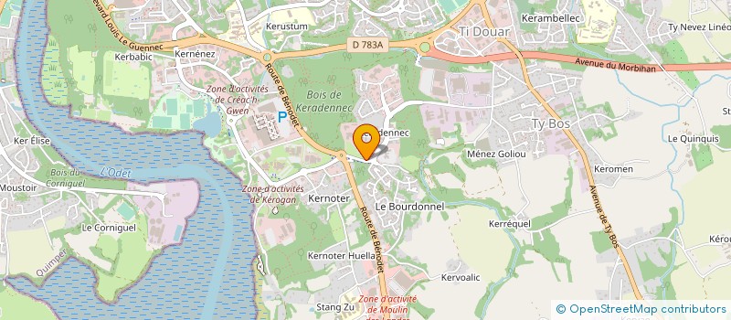 localisation de l'entreprise MAISON DU COMMERCANT à QUIMPER