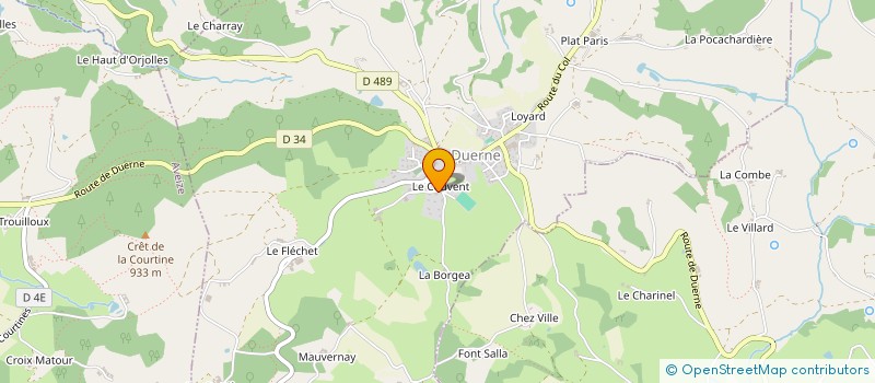 localisation de l'entreprise MAISON DU COUVENT  DUERNE