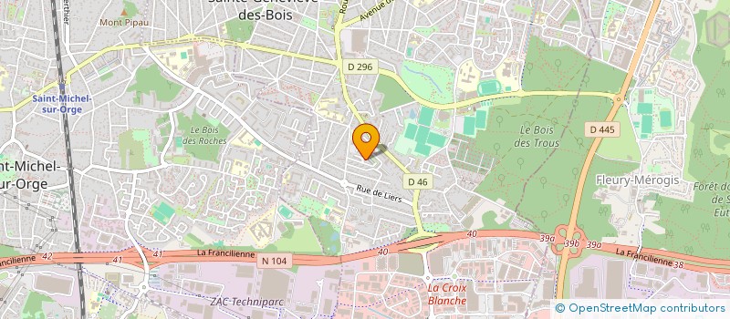localisation de l'entreprise MAISON DU DIABETE, DE L'OBESITE ET DU RISQUE CARDIOVASCULAIRE DE L'ESSONNE à SAINTE-GENEVIEVE-DES-BOIS