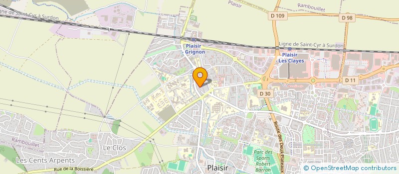 localisation de l'entreprise MAISON DU DIABETE DES YVELINES à PLAISIR