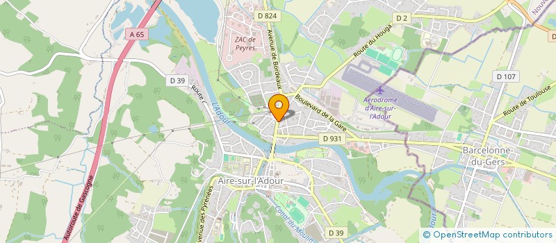 localisation de l'entreprise MAISON DU DIAG LANDES  AIRE-SUR-L ADOUR